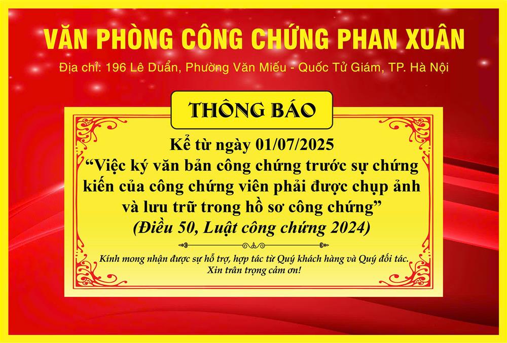 THÔNG BÁO